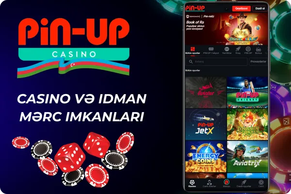 Casino Pin Up və idman mərc imkanları